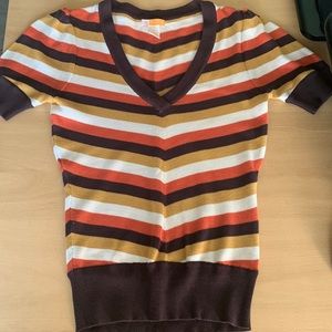 Tulle top - fall colors, sz medium